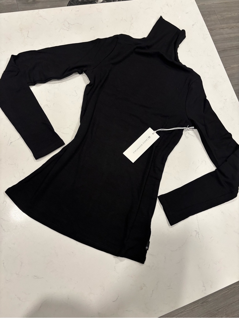 Ag Adriano Goldschmied Black Long-Sleeve Chels Turtleneck Top NWT